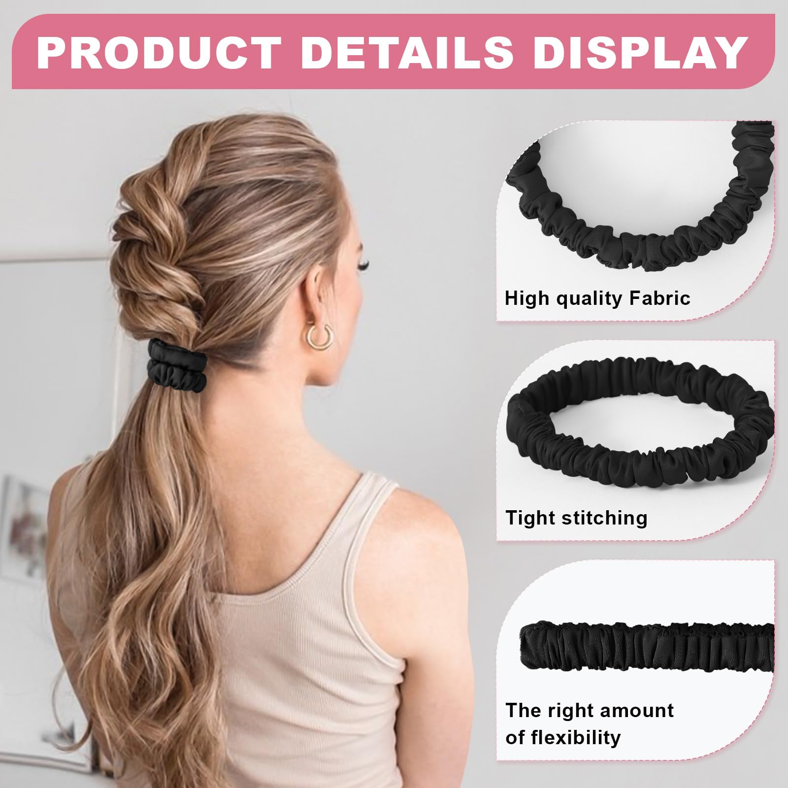 DEMAZALO coffret cadeau: emballage élégant et pratiques scrunchies.