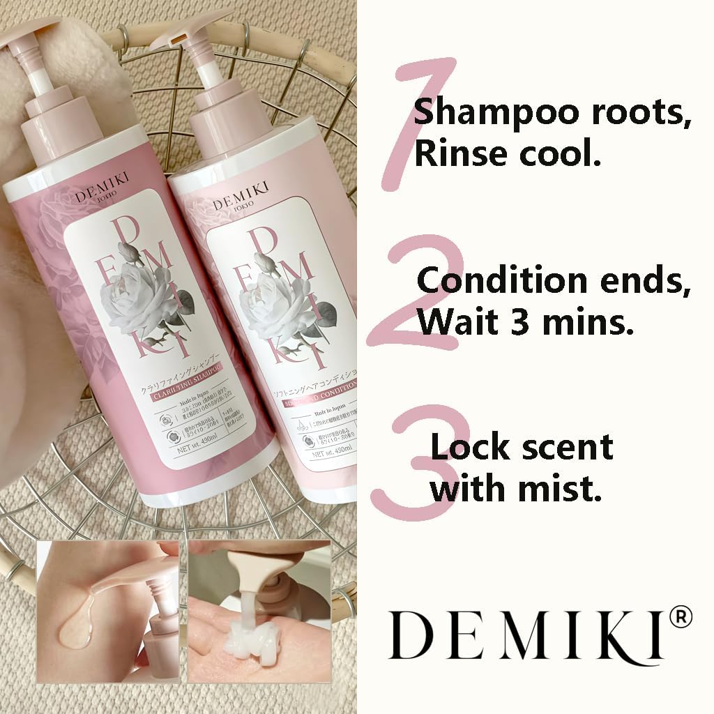 DEMIKI Application-massage-cuir-chevelu: expérience spa qui stimule le cuir chevelu lors du lavage.
