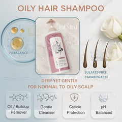 DEMIKI Shampooing à la kératine, protège la surface capillaire et rafraîchit la couleur.