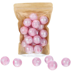 Balles de bain Demissle rose, coffret 20 pièces, ambiance zen et bulles généreuses.