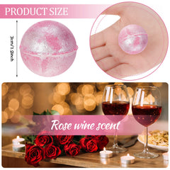 Balles de bain rose Demissle avec paillettes, effet glamour lors du bain.