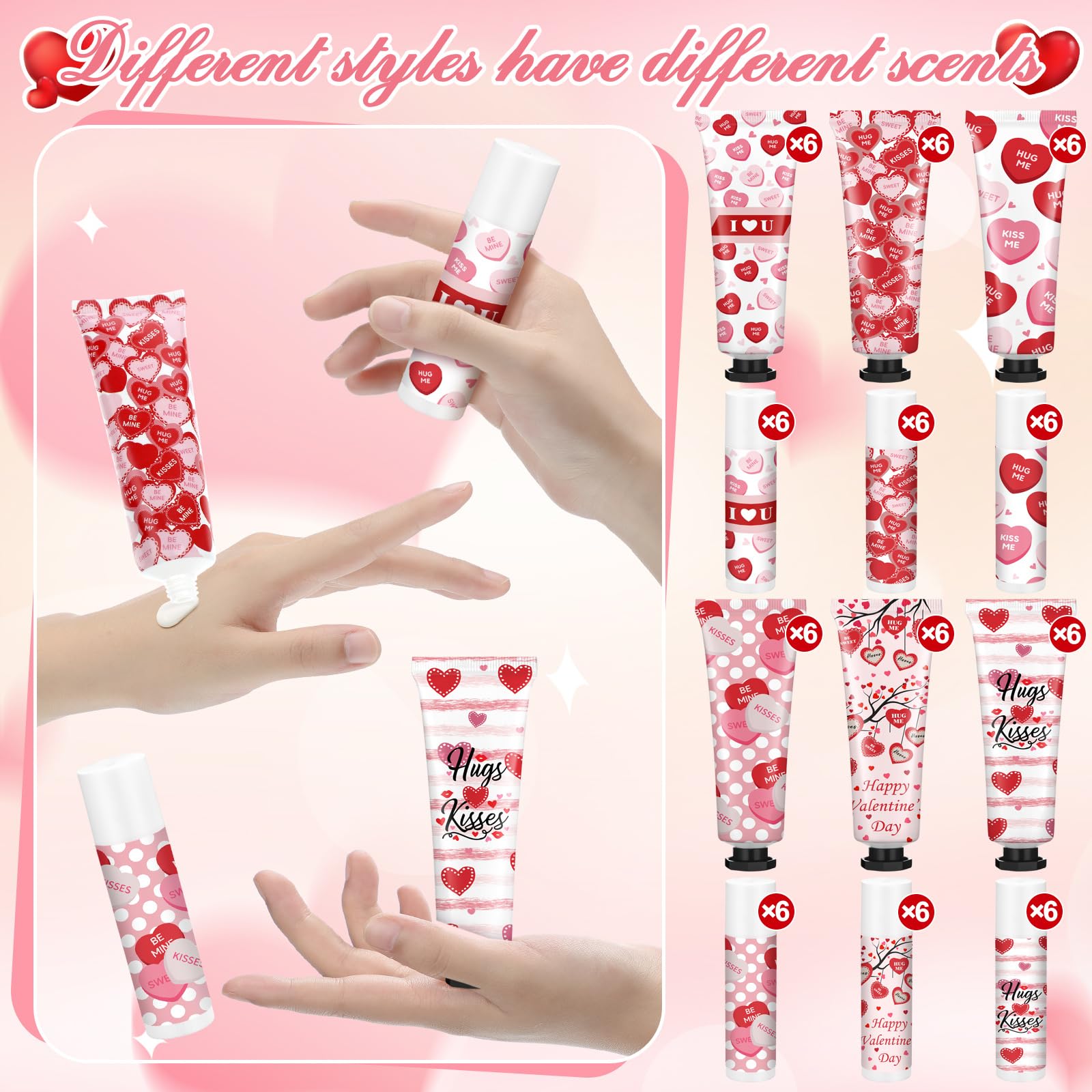 Design coeurs rouges Demissle, emballage attrayant pour occasions festives.