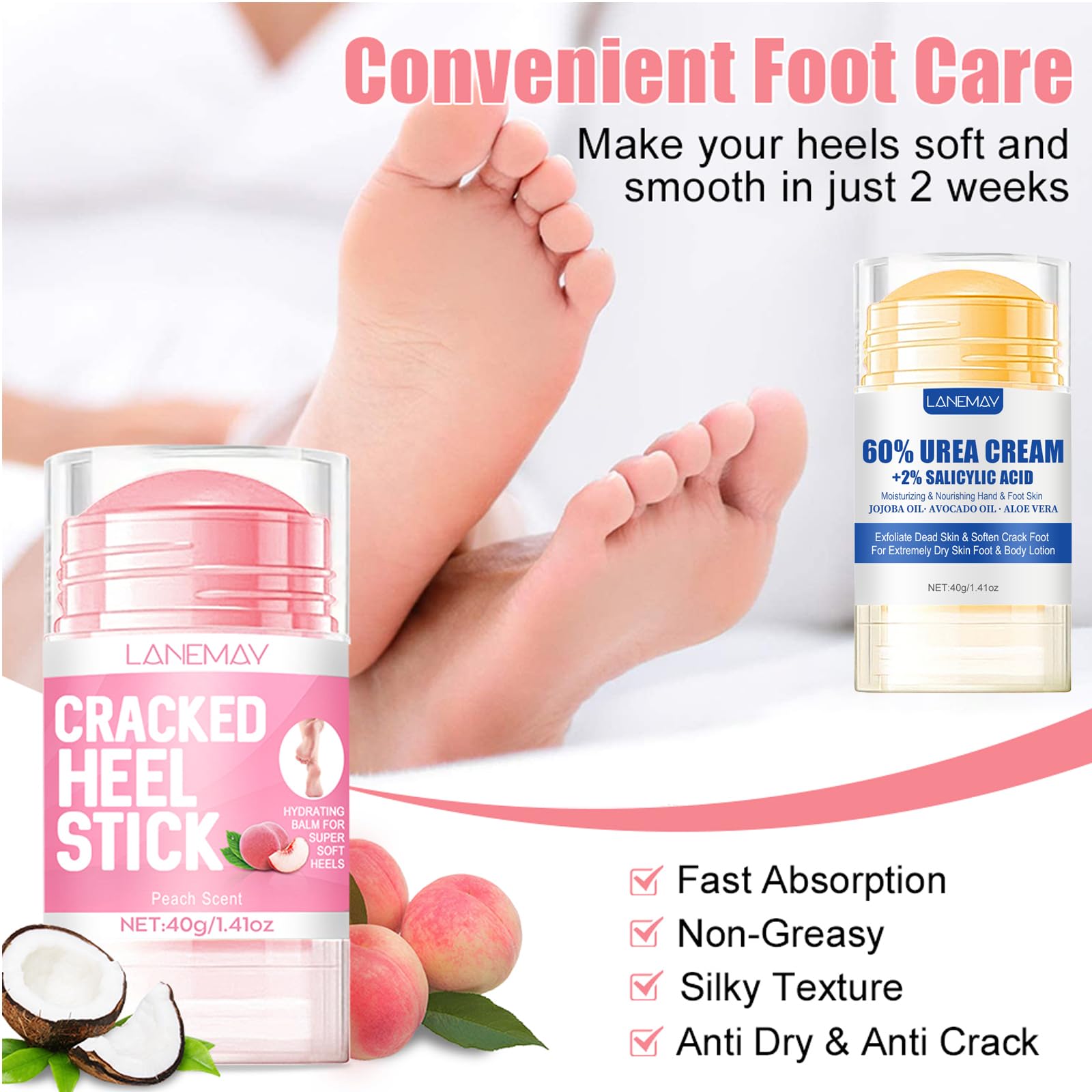 DENESTUP Crème urée 60% utilisée sur les pieds au quotidien.