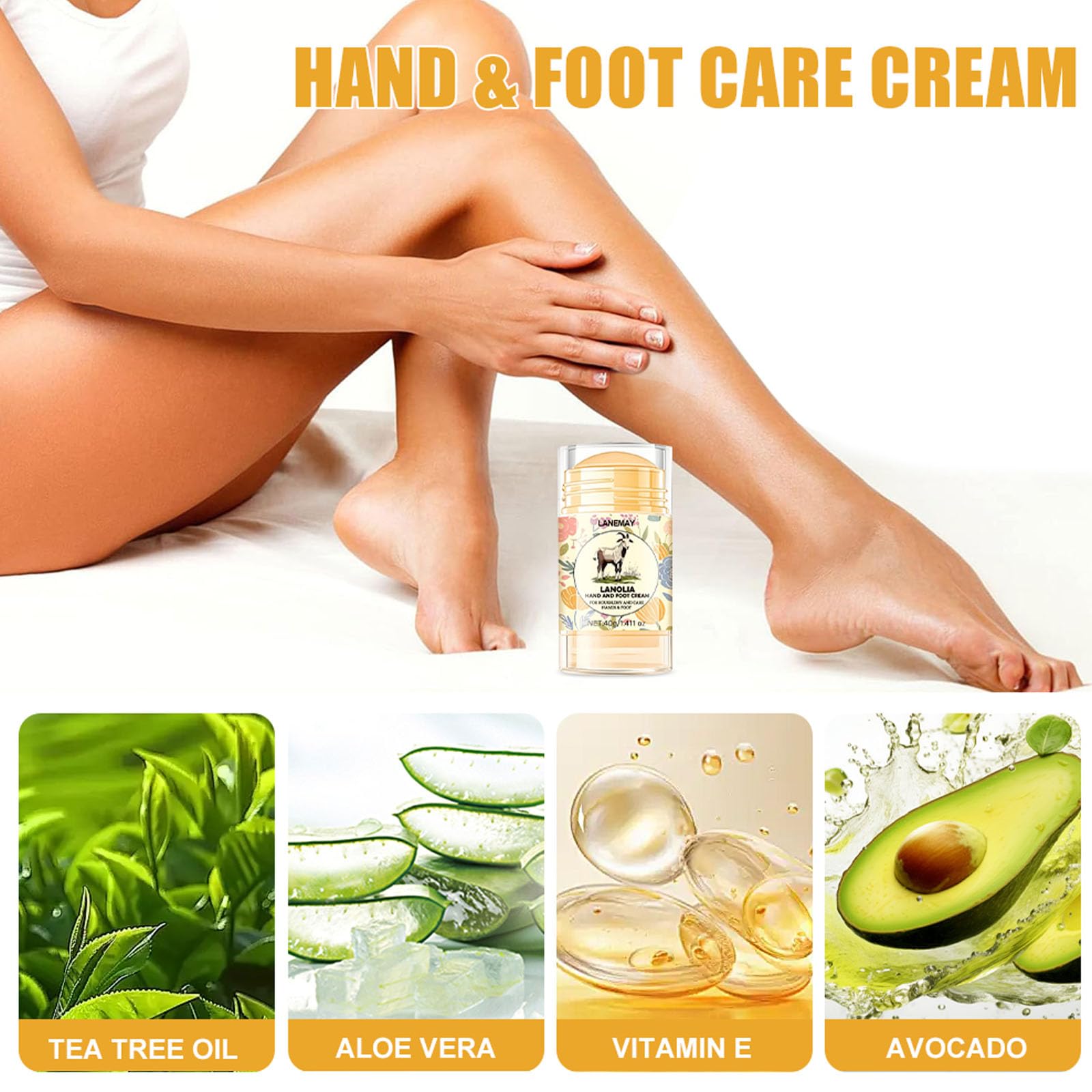 DENESTUP application crème urée 60% sur les pieds, soulage zones sèches