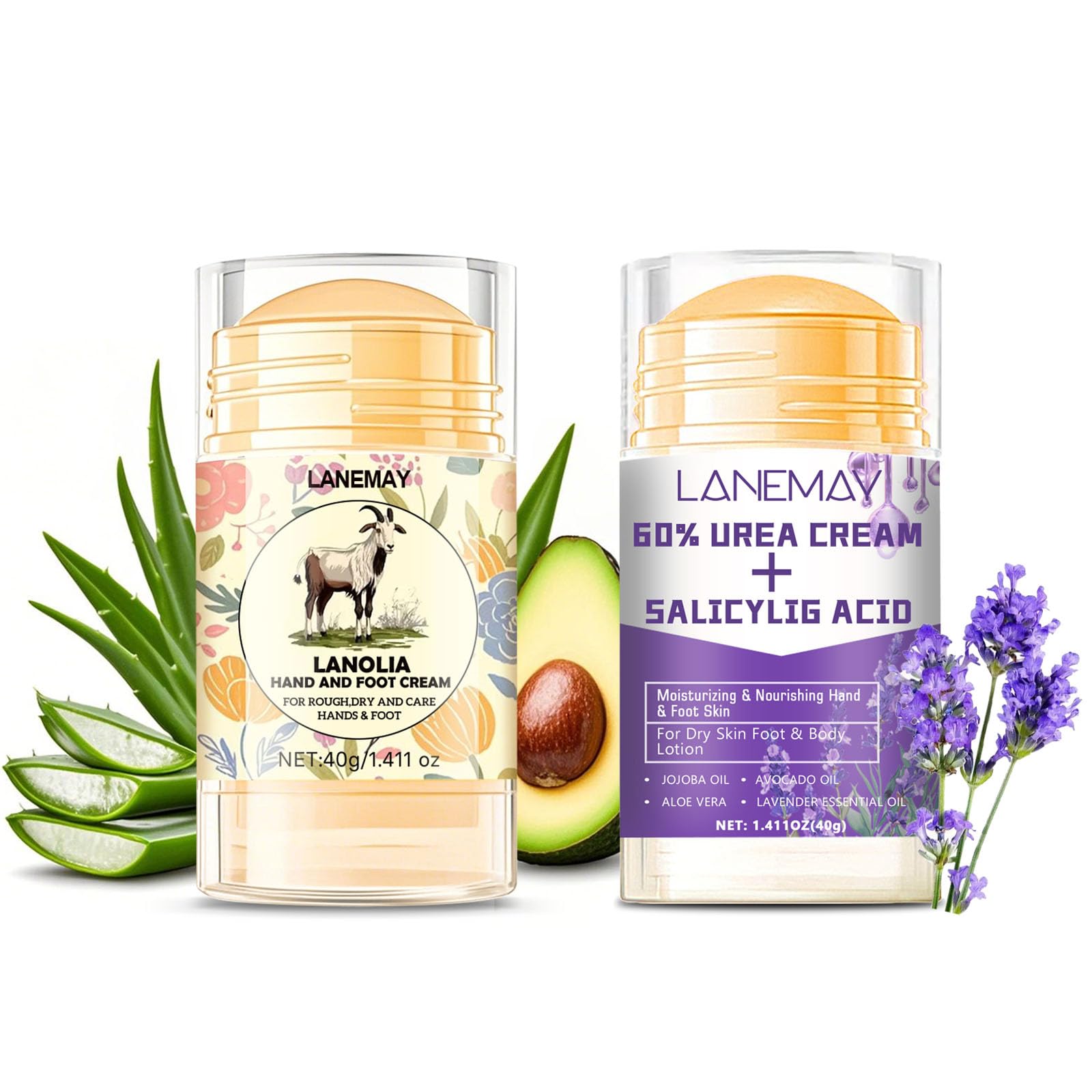 DENESTUP flacon crème urée 60% pour pieds, hydratation ciblée des talons fissurés