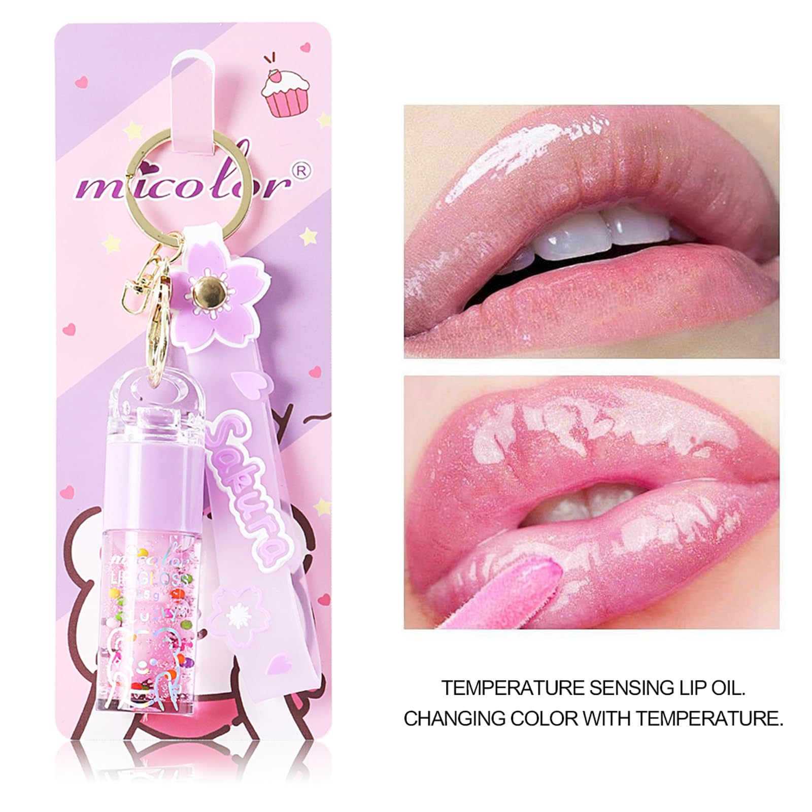 DENESTUP gloss fini brillant avec paillettes pour lèvres scintillantes.