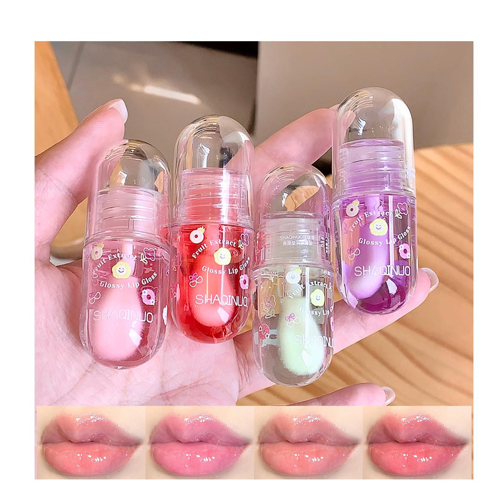 DENESTUP gloss huile pêche: hydrate et éclaire les lèvres.