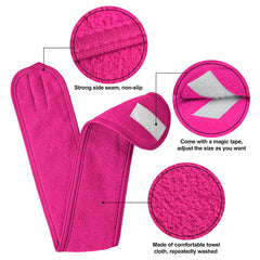 Denfany bandeau microfibre elastique, ajustement sûr et durable pendant l'application maquillage.