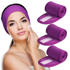Denfany bandeau spa visage ajustable, maintien confortable pendant le soin du visage