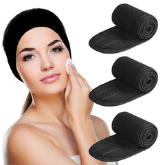 Denfany bandeau spa visage doux et absorbant pour un nettoyage confortable.