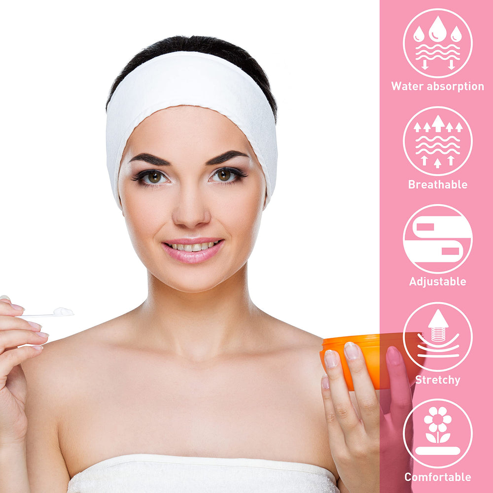 Denfany Bandeau Visage douche-sport – pratique pendant la douche ou entraînement.