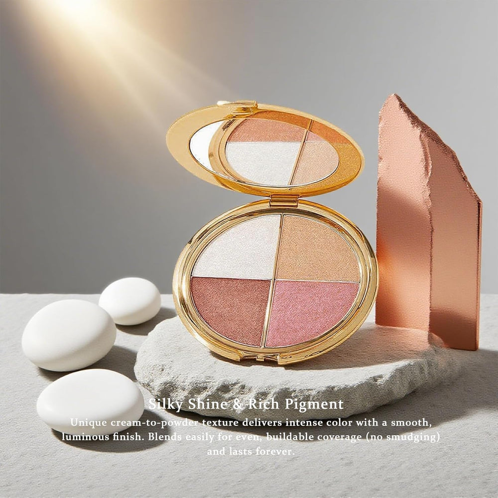 Denir Bonee poudre illuminateur pour une lueur légère et longue tenue.