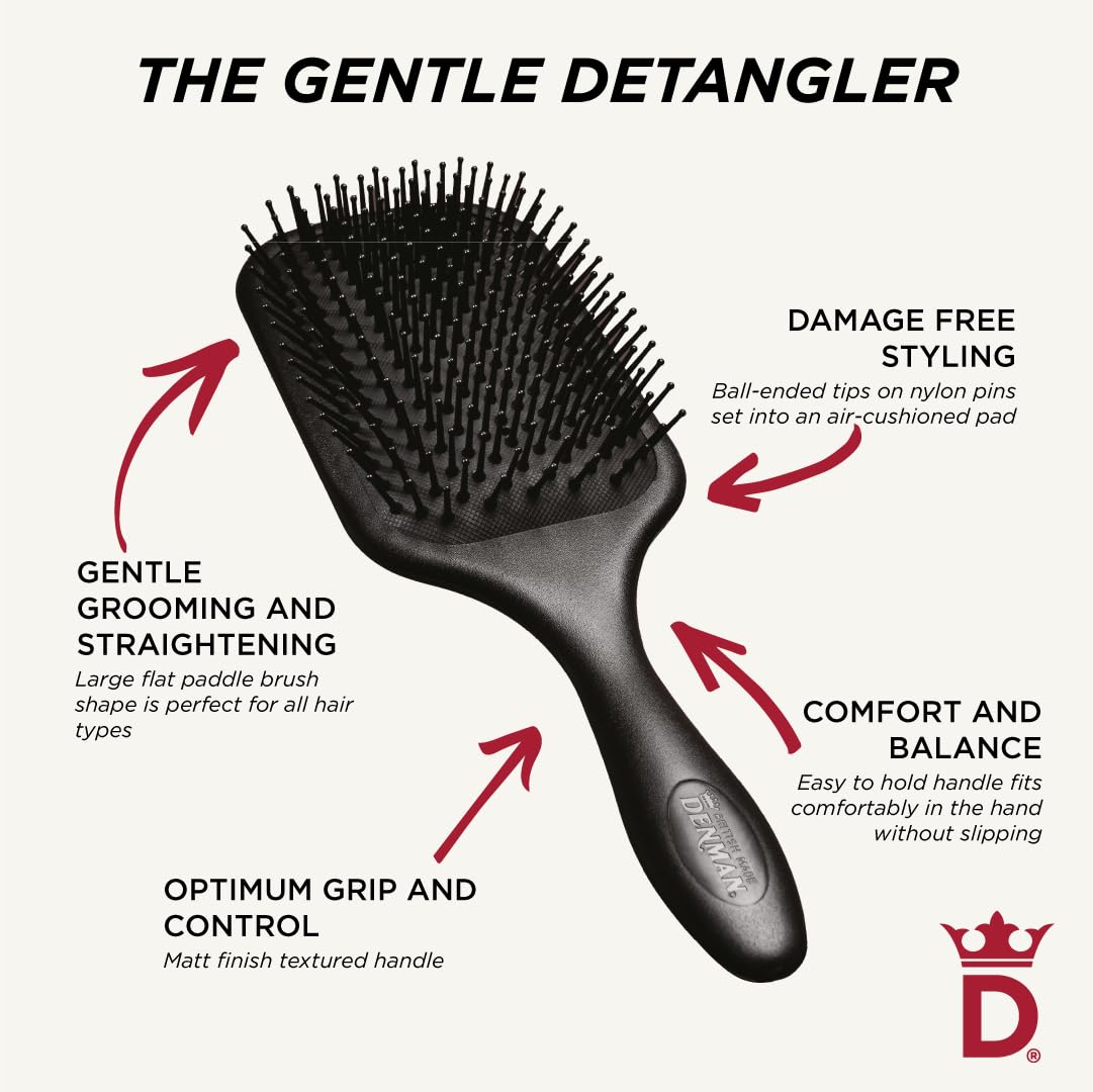 Denman brosse démêlage-séchage rapide, usage quotidien.