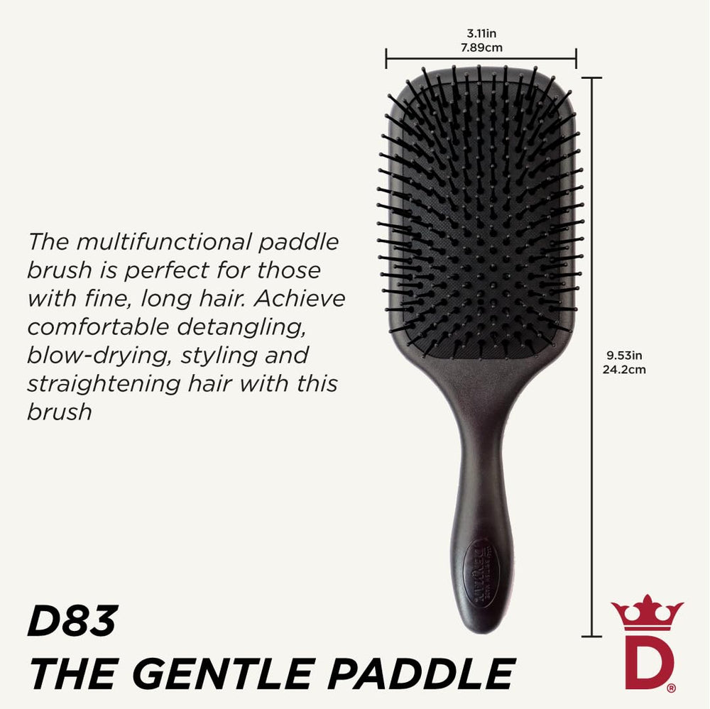 Denman brosse poils synthétiques démêlage doux cheveux.