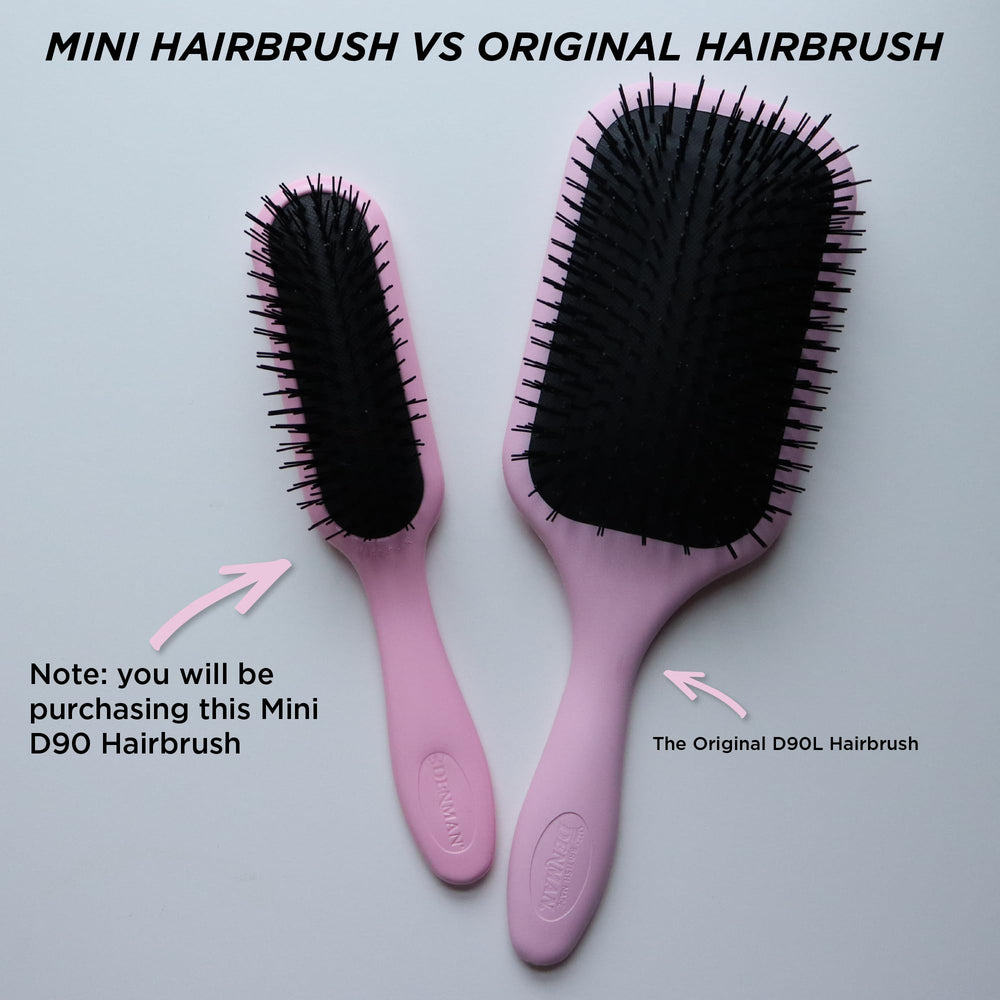 Denman brosse styling boucles rose – améliore forme et volume des boucles