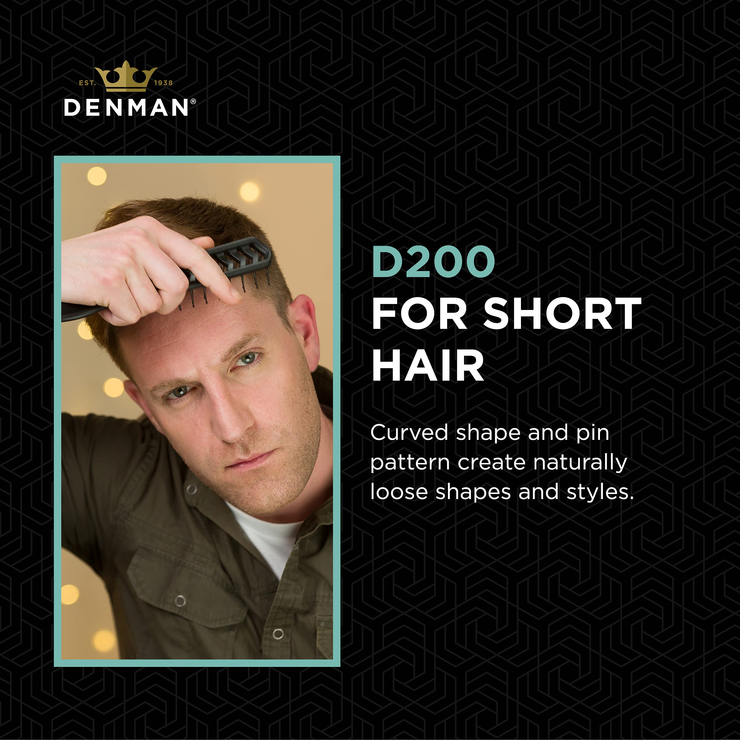 Denman D200 forme des styles naturels et détendus.