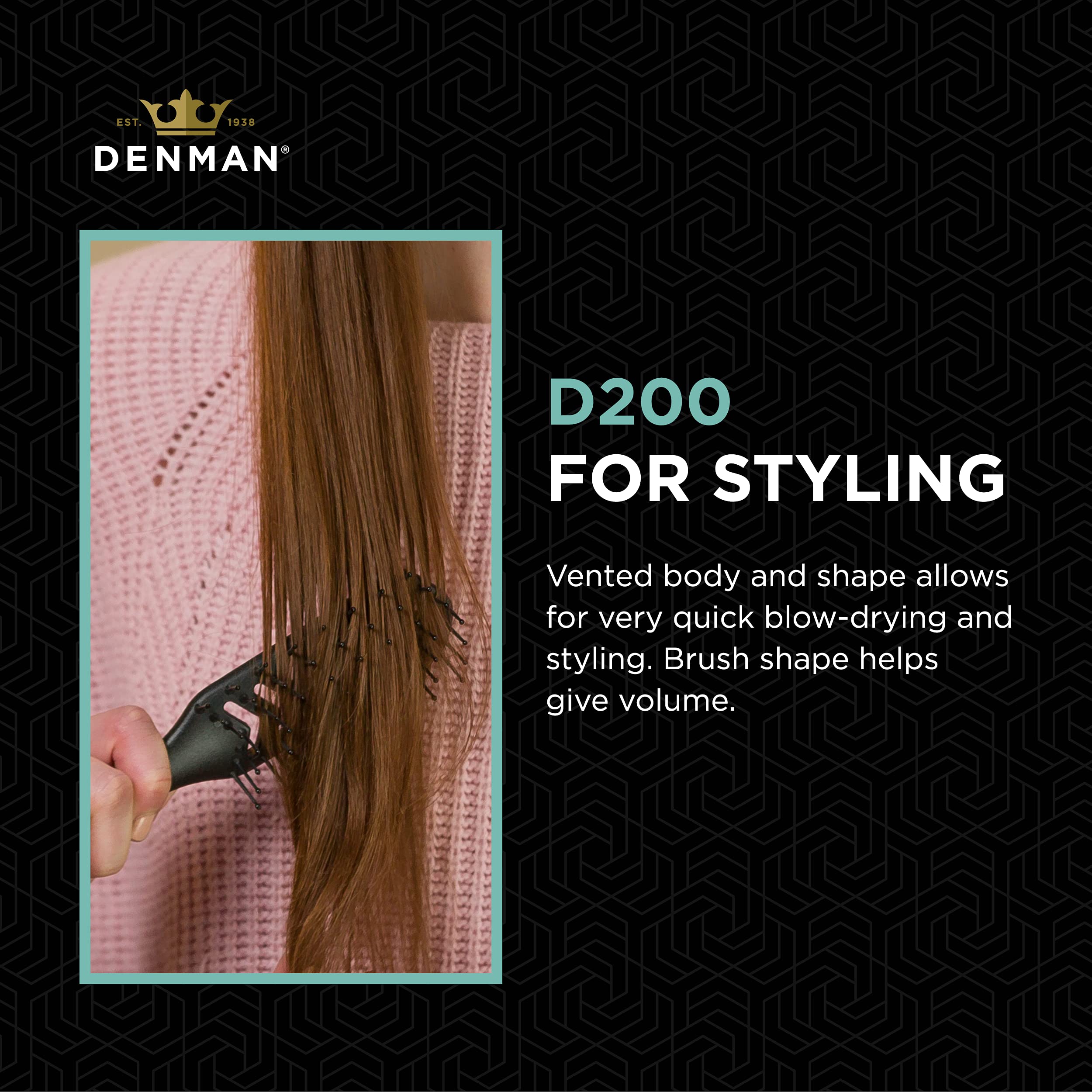 Denman D200: poils-boules glissent pour démêlage en douceur.