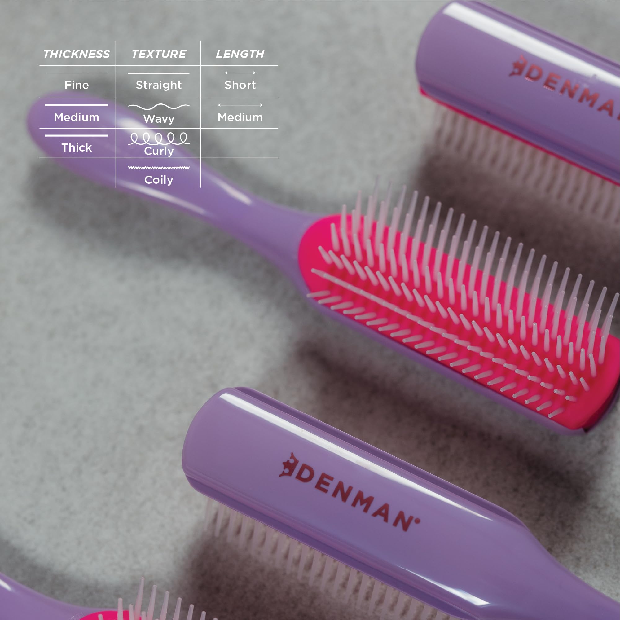 Denman D3 brushing et mise en forme délicate des boucles