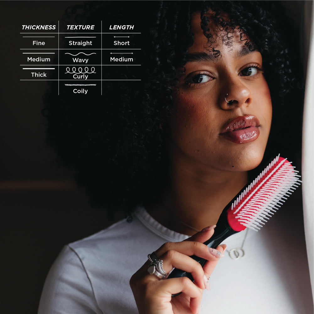 Denman D3, brosse facile à nettoyer après chaque utilisation.