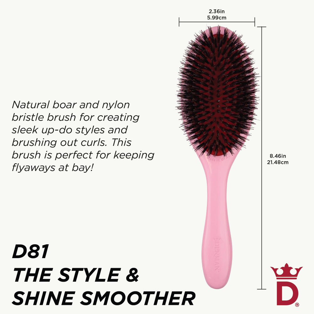 Denman D81M démêlage doux pour cheveux épais sans traction.