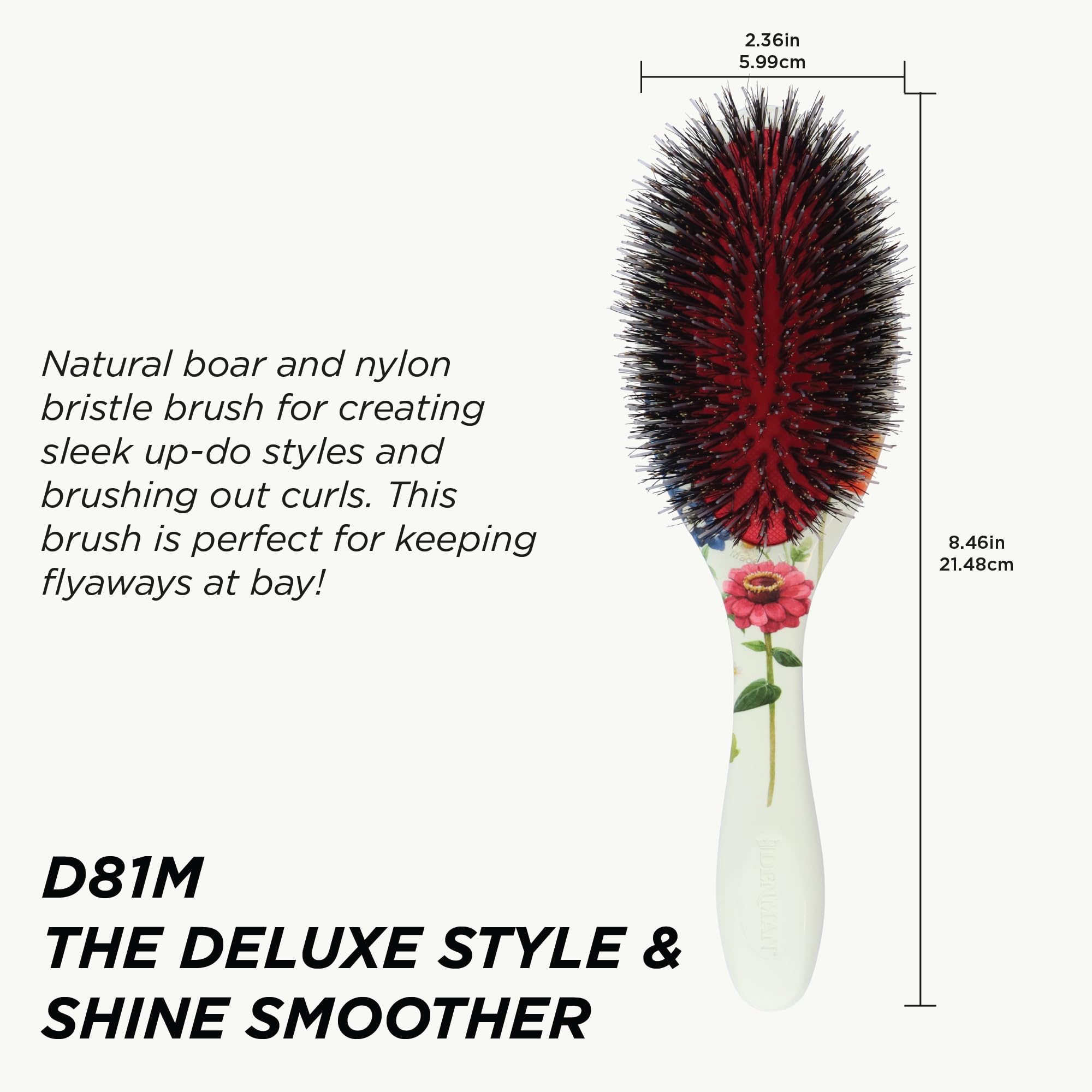 Denman D81M epingles nylon pour demelage profond et soin du cuir chevelu