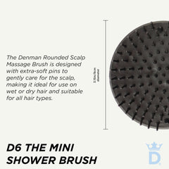 Denman Jack Dean brosse douche massage cuir chevelu pour détente et soin.