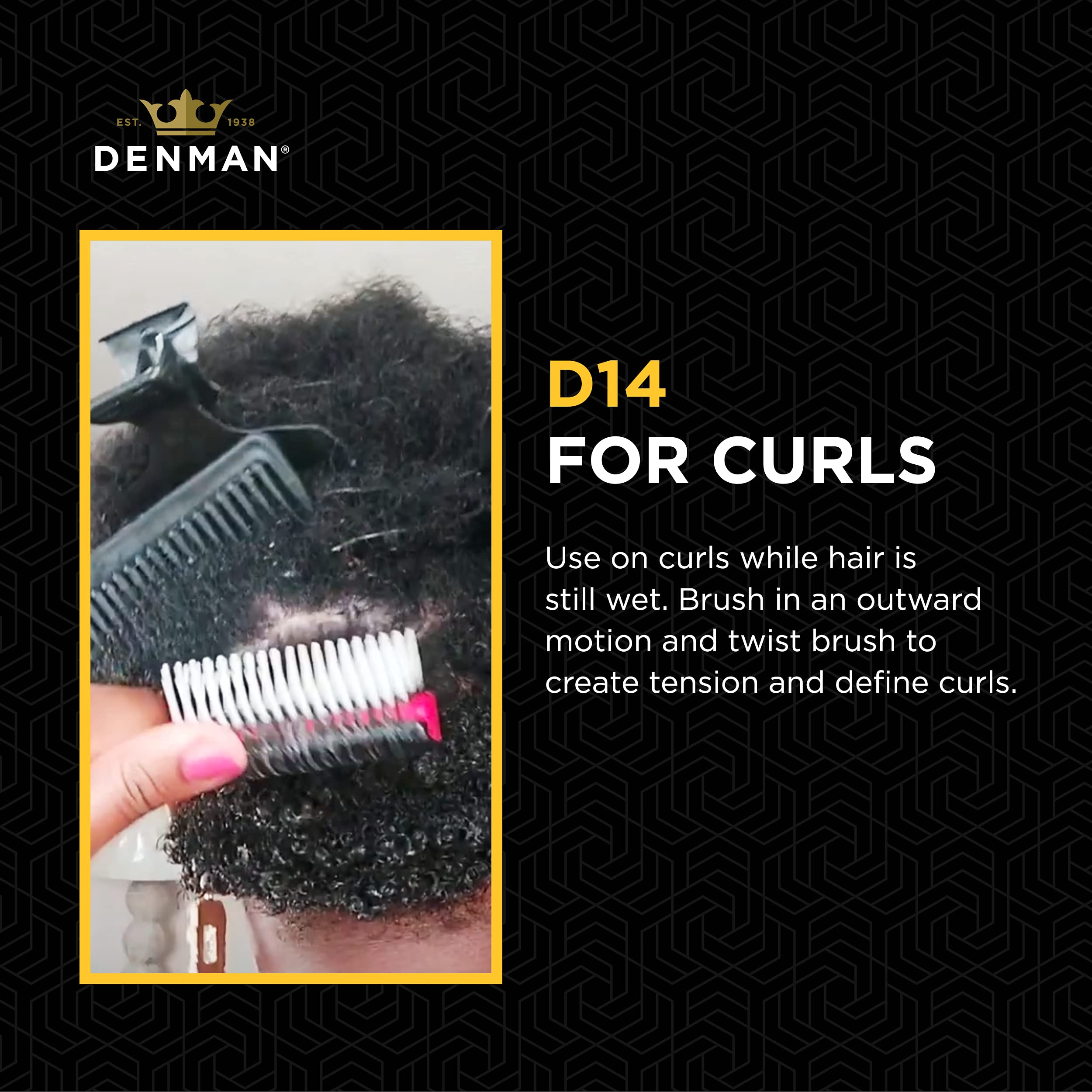Denman Mini Curl et Séchage – adaptée aux franges et cheveux courts pour une définition précise