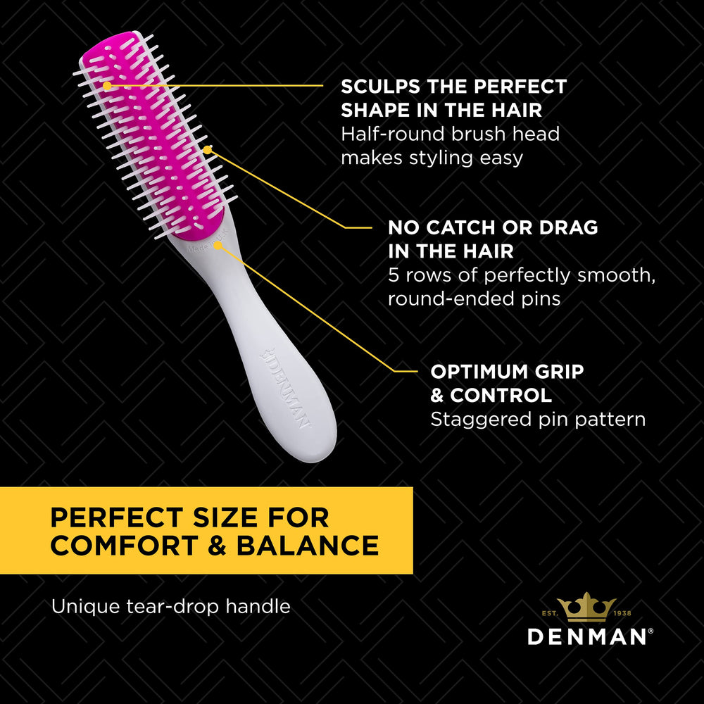 Denman Mini Curl et Séchage – réduction des frisottis et brillance lors du coiffage