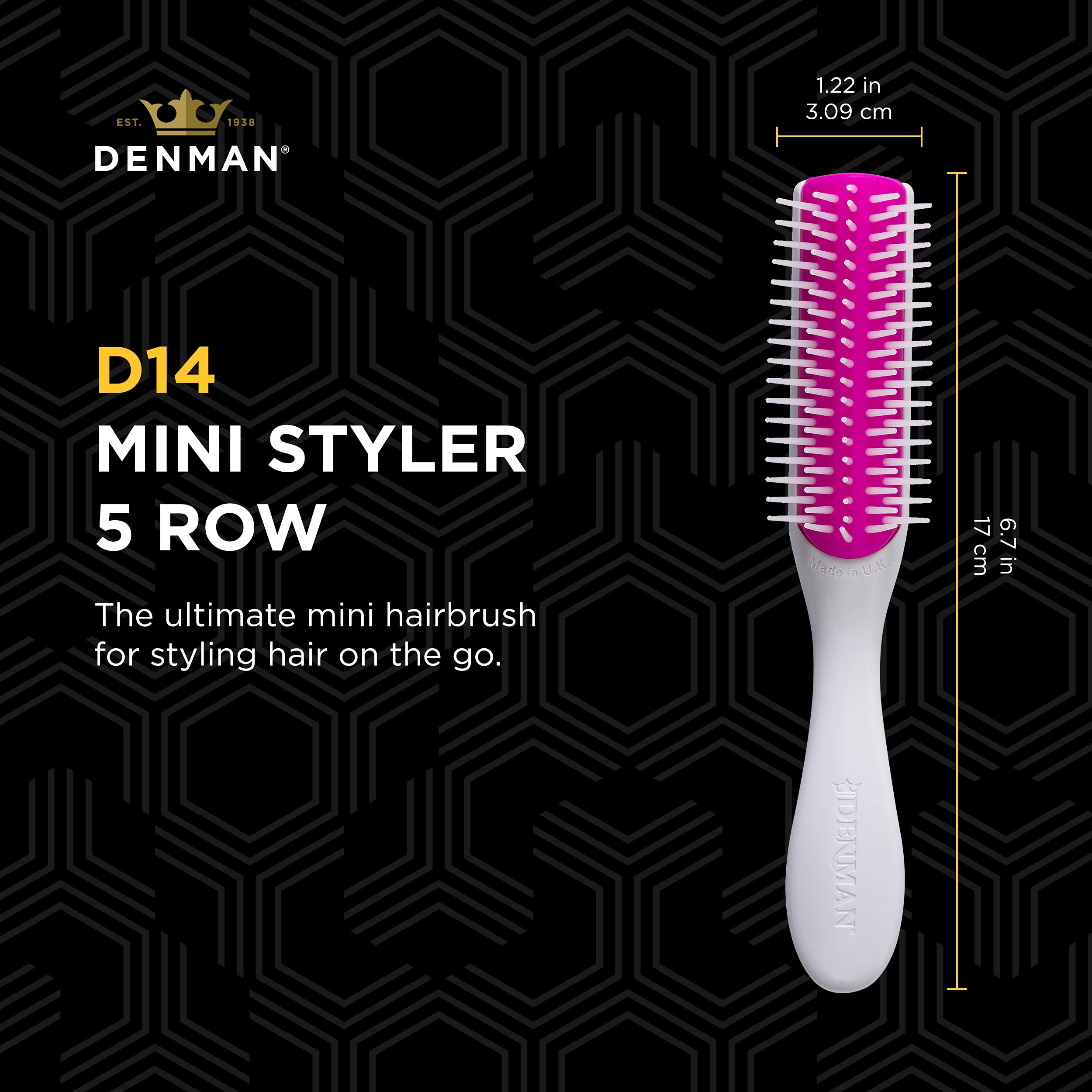 Denman Mini Curl et Séchage – brillance soyeuse et fini poli après chaque coiffure