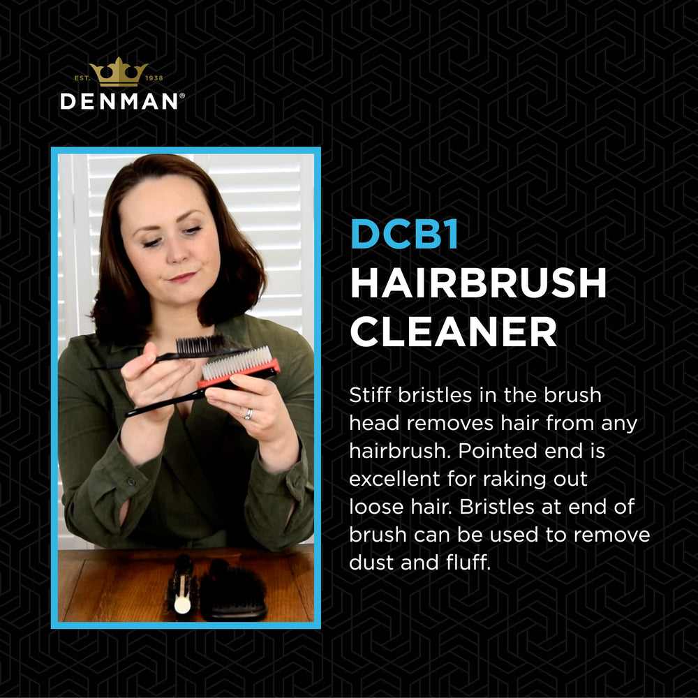 Denman Outil nettoyage multi-usages: déloger cheveux, poussière et peluches.