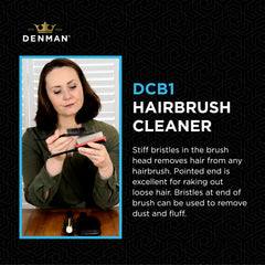 Denman Outil nettoyage multi-usages: déloger cheveux, poussière et peluches.