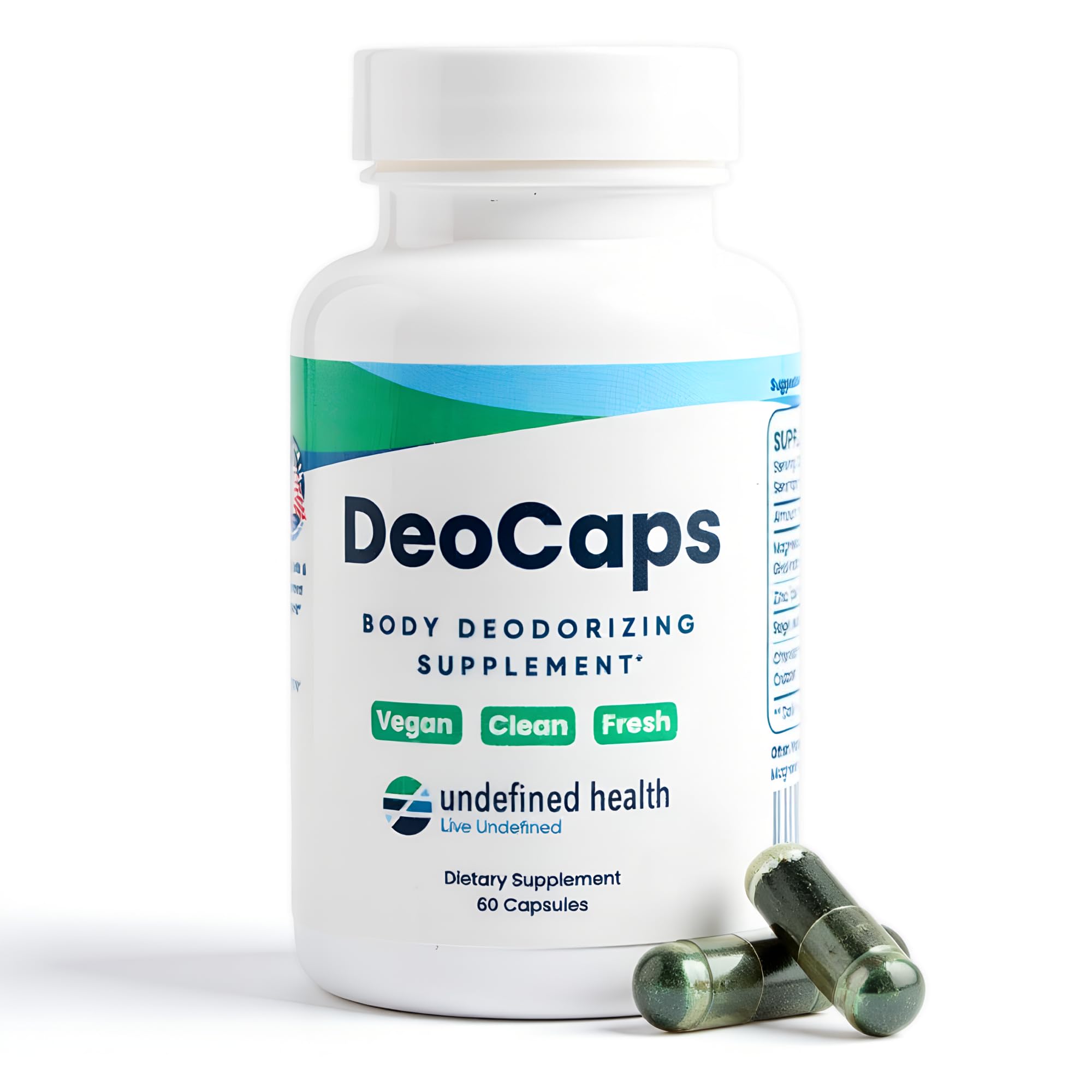 DeoCaps bouteille 60 capsules – contrôle naturel des odeurs toute la journée.