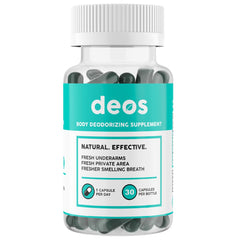 DEOS: bouteille et capsules pour une fraîcheur durable tout au long de la journée.