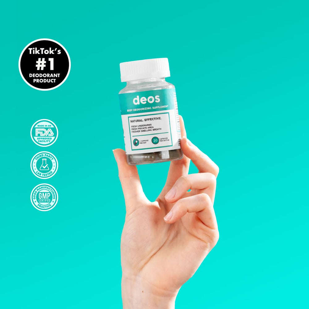 DEOS: capsules végétales faciles à avaler et pratiques pour le quotidien.