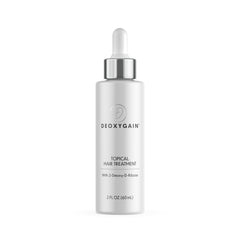 Sérum Deoxygain – Bouteille 60 ml, texture claire, stimulante pour la croissance capillaire.