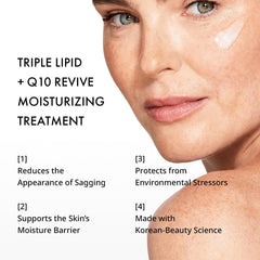 depology Triple Lipid+Q10 Crème Visage flacon pompe pour une application facile.
