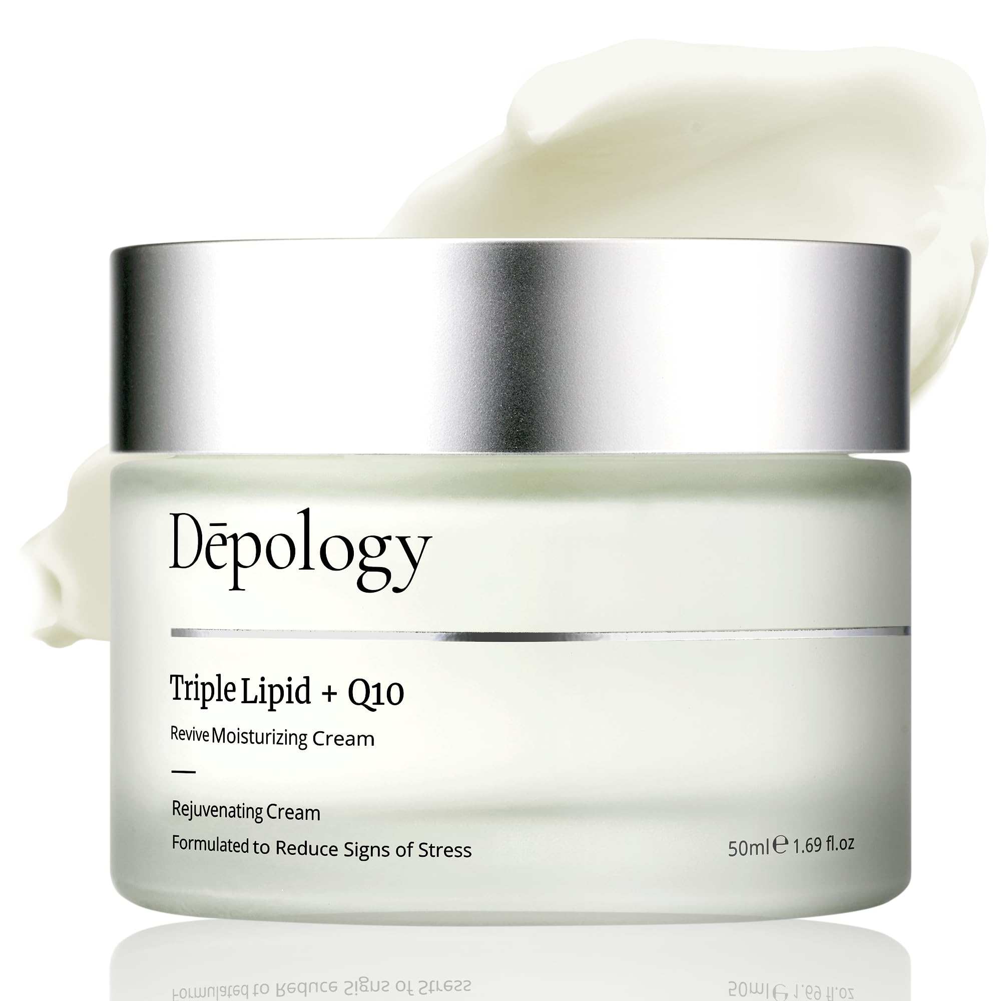 depology Triple Lipid+Q10 Crème Visage texture légère qui nourrit et apaise la peau.