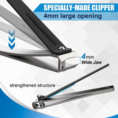 DEPSUNNY coupe-ongles avec loupe ajustable pour viser les ongles facilement.