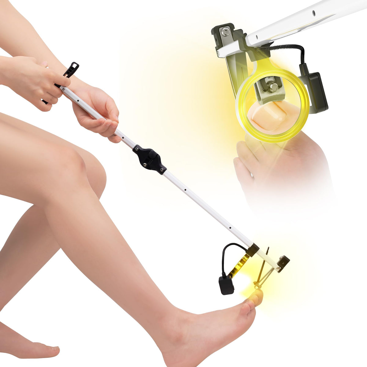 DEPSUNNY coupe-ongles à poignée longue pour une prise stable et facile.