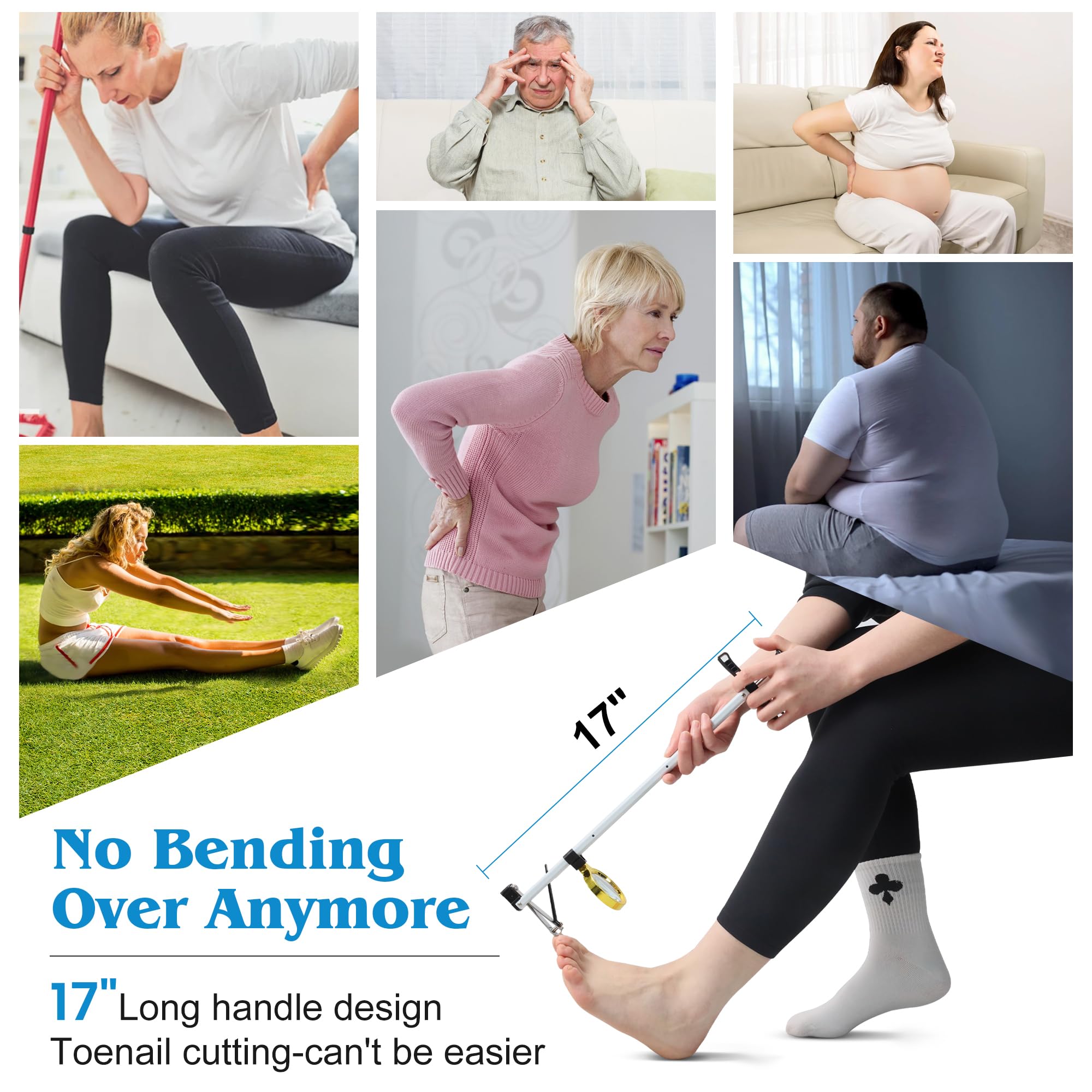 DEPSUNNY design ergonomique avec poignée longue et lames durables.