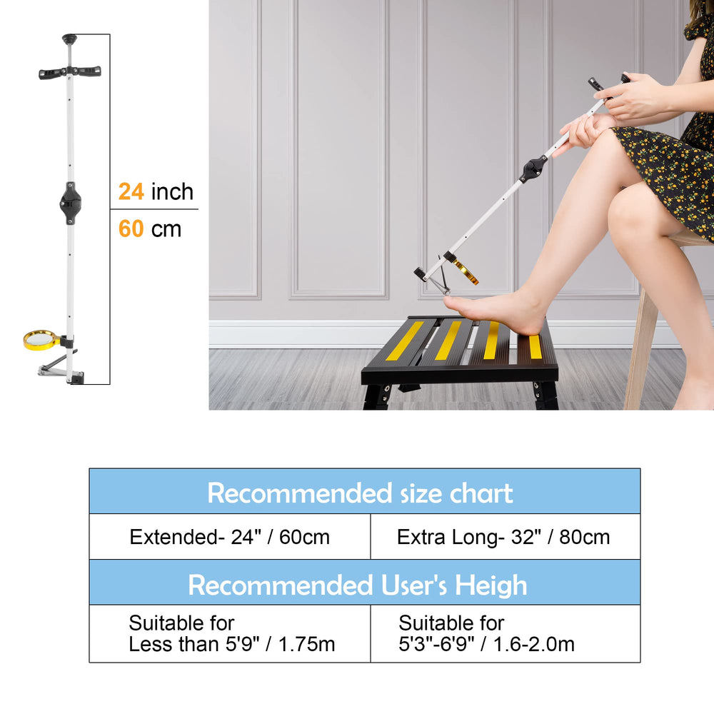 DEPSUNNY poignée allongée en aluminium, légère et durable pour le confort.
