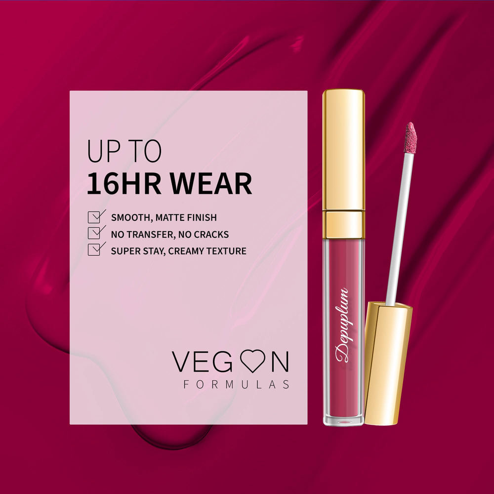 Formule végan Depuplum avec huile de rose et vitamine E pour nourrir