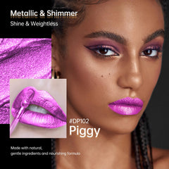 DP102 Piggy gloss lèvres imperméable éclat scintillant soirée
