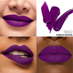 Depuplum rouge à lèvres matte Violet Cristal flacon compact pour retouche