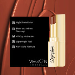Depuplum rouge à lèvres sans parabènes, formule respectueuse de la peau.