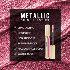 Depuplum Burgundy métallique, teinte puissante pour un look audacieux lors d'une soirée.