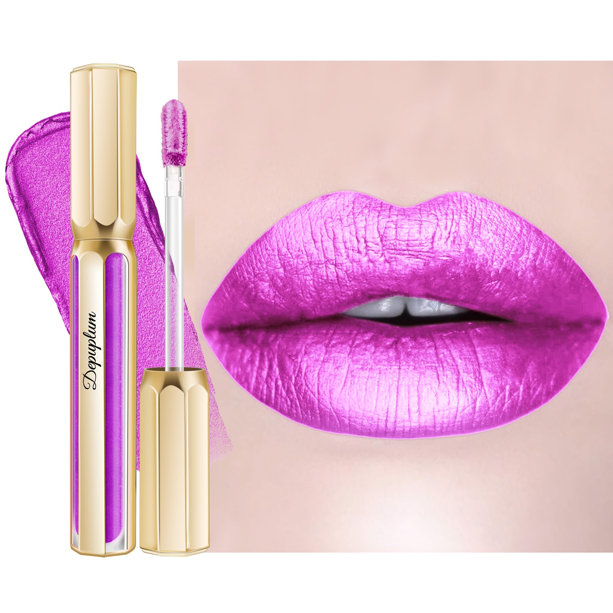 DP102 Piggy Depuplum rouge métallique brillant et longue tenue