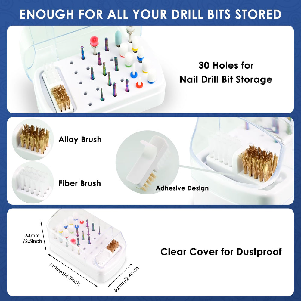 Depvko ensemble pièces dremel pour manucure, polyvalent et adapté au salon maison.