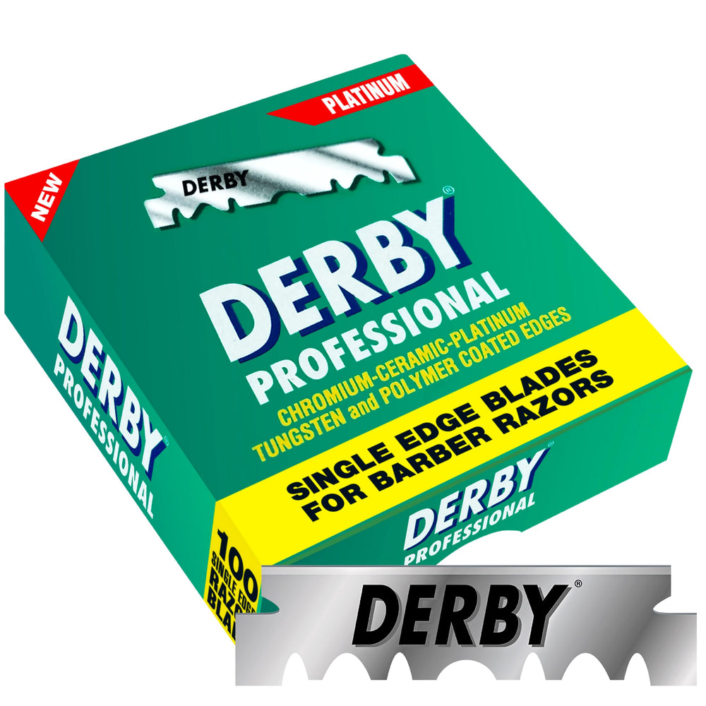 Derby lames professionnelles, arête unique, embout parfaitement aligné pour une glisse douce.