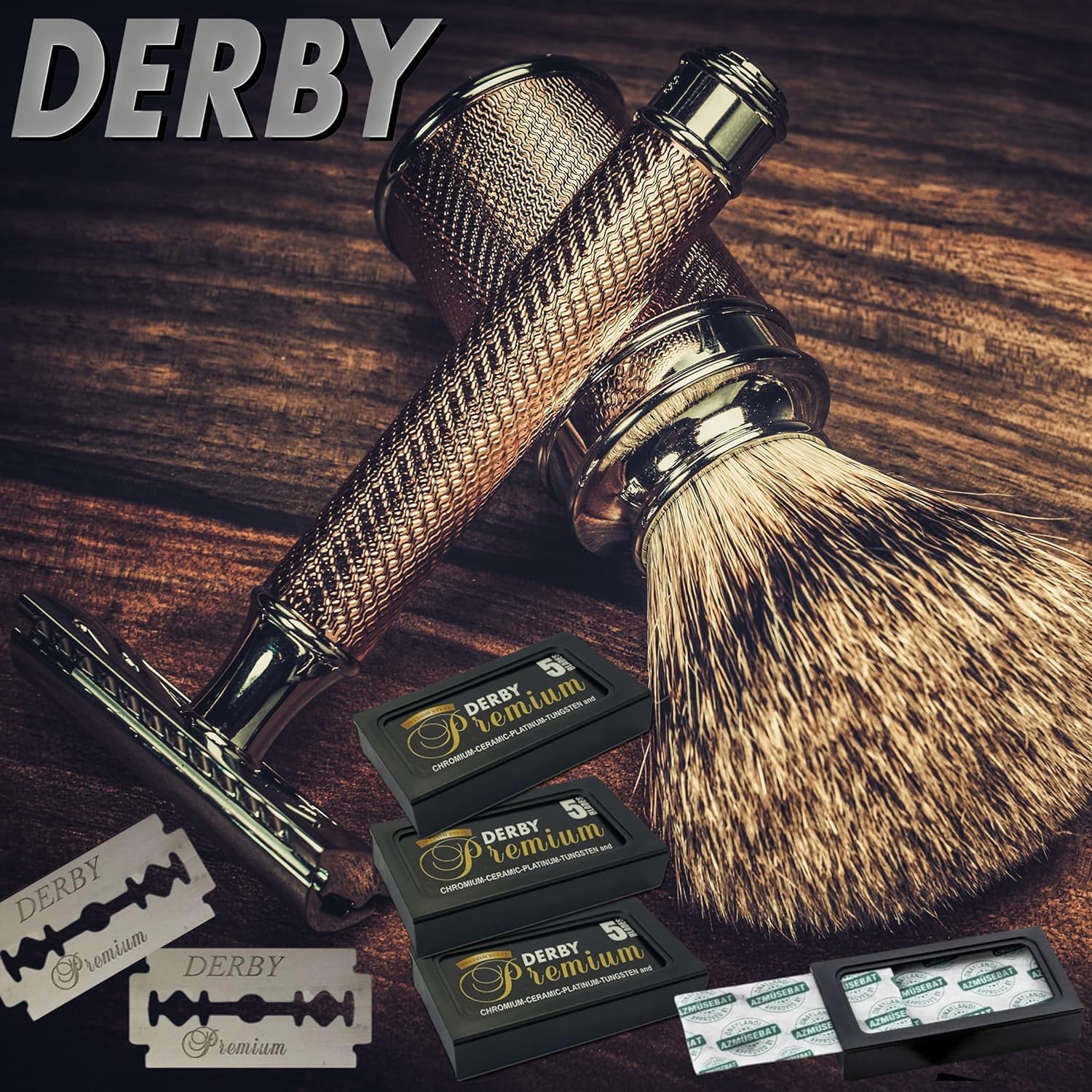 Acier suédois utilisé, Derby Premium évoque solidité et durabilité.